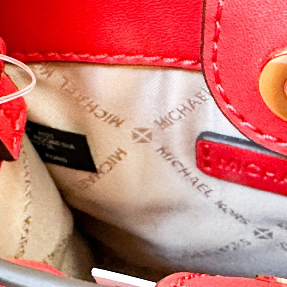 Michael Kors Mercer XS MINI Shopper Crossbody Bag Red Flame - Picture 9 of 12